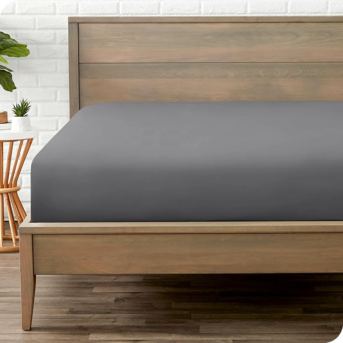 Bare Home Fitted Bottom Sheet Queen Size