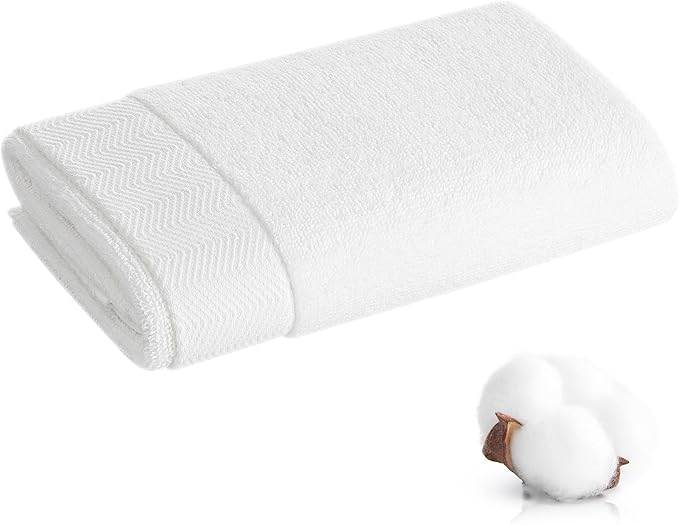 Hand Towel - 100% Cotton White Towel