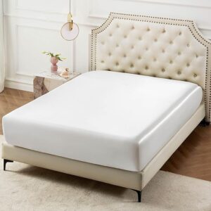 Bedsure Satin Fitted Sheet